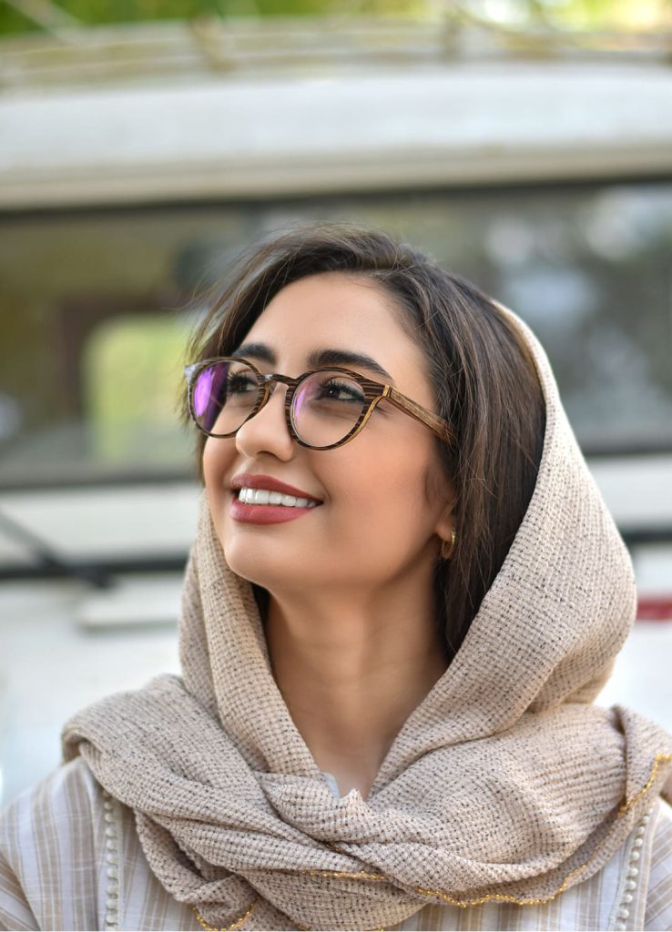 عینک چوبی زنانه چاوان