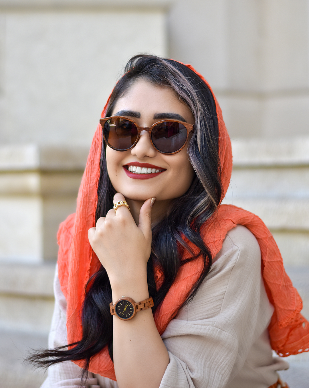 عینک چوبی دستساز
