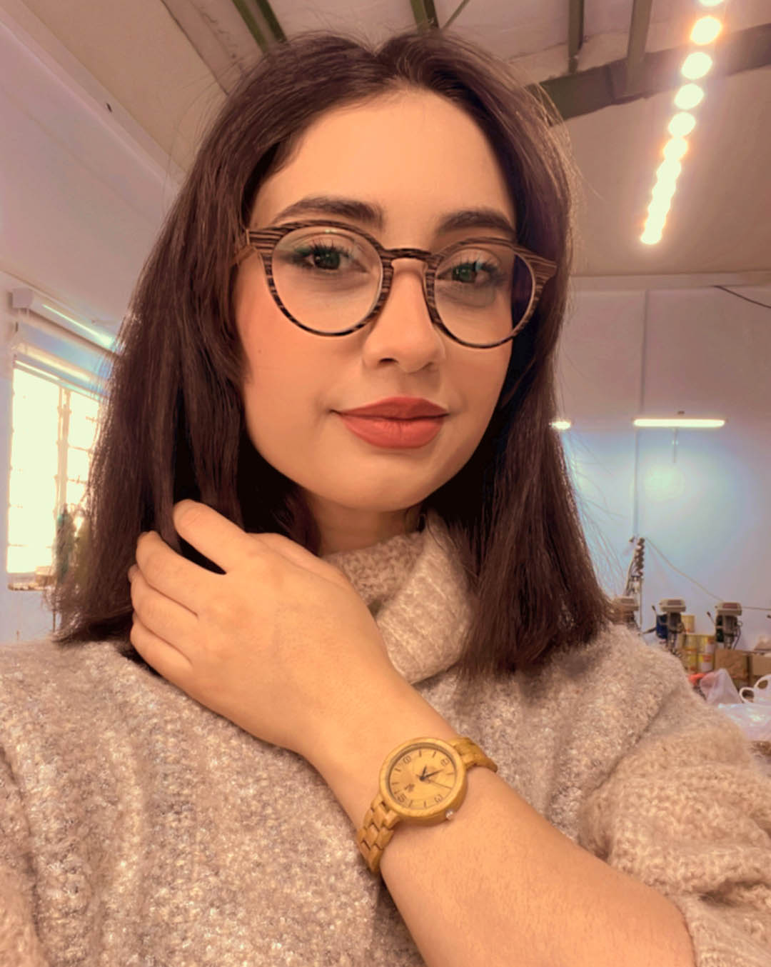 عینک طبی چوبی مدل کیاوش