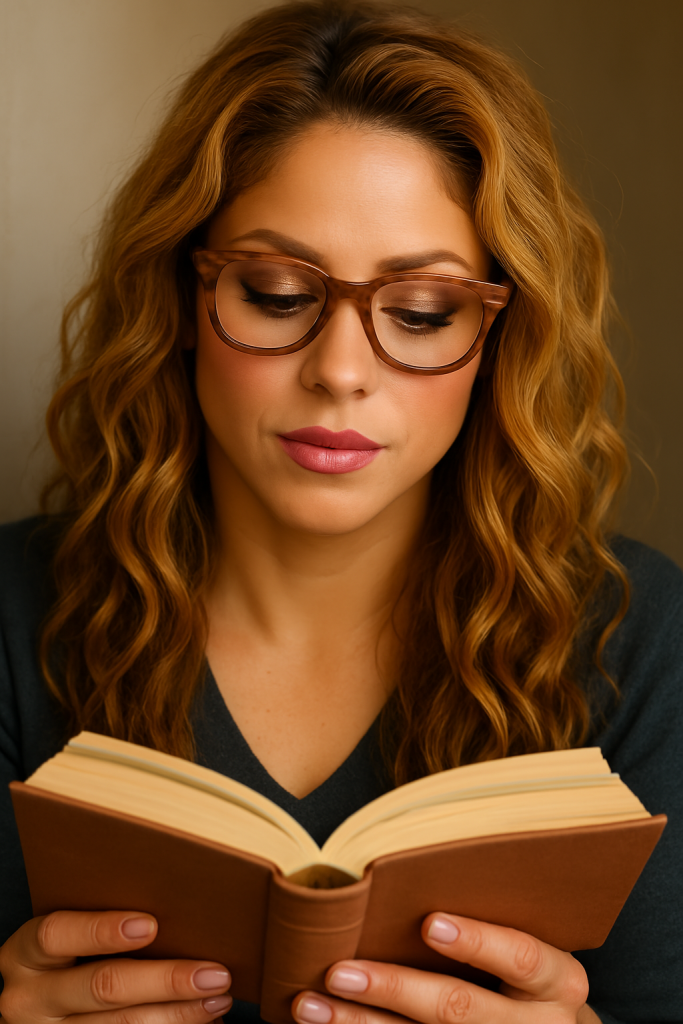 عینک چوبی شکیرا برای چشم کهربایی