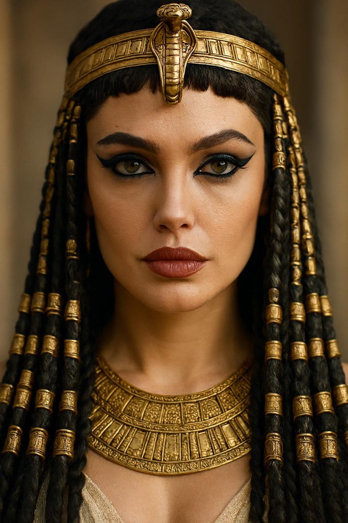 چشمان سبز آنجلینا جولی در نقش کلئوپاترا