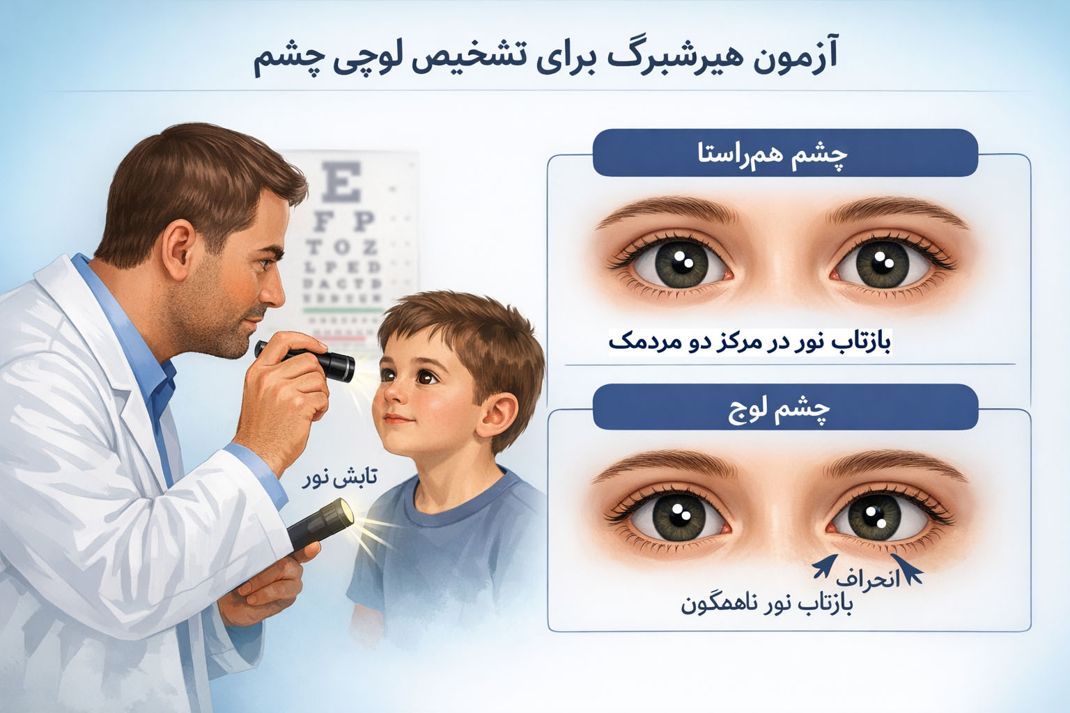 تست لوچی چشم تست لوچی چشم